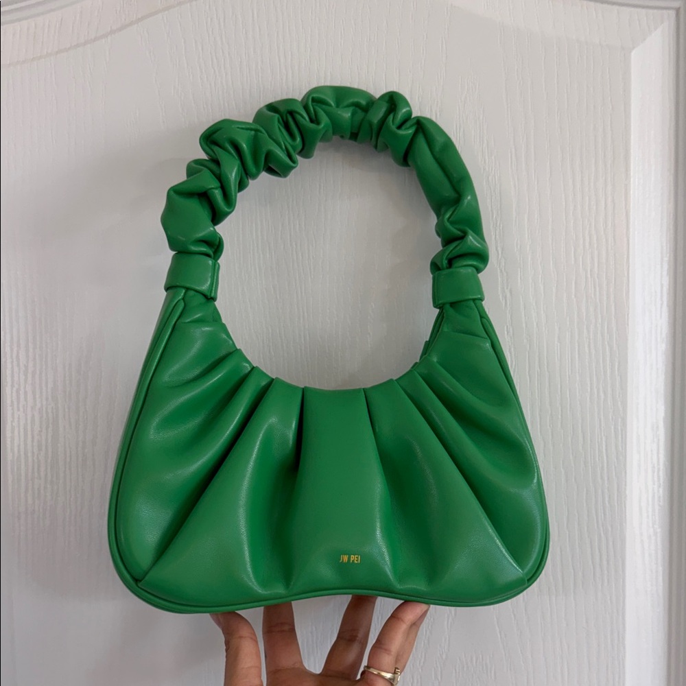 JW PEI Gabbi Ruched Hobo Handbag - Grass Green